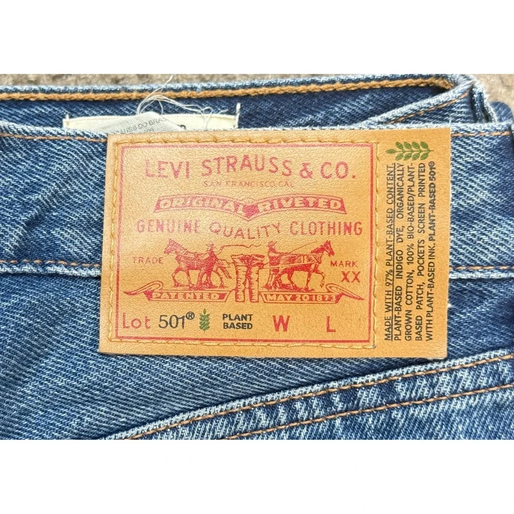 Levi's 501xx Plant Based Button Fly‎ Men's 5 Pocket Denim Jeans Size 29x30